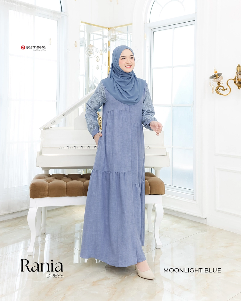 Product image Yasmeera Official - Baju Gamis Rania 2 XL MOONLIGHT BLUE